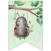 牧草地の水彩にヒラムシが誕生日すること バンティングフラッグ (第1の旗)