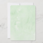 牧草地の水彩にヒラムシが誕生日すること 招待状 (裏面)