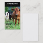 牧草地の牛 名刺 (正面/裏面)