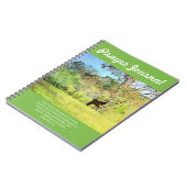 牧草地の祈りの言葉ジャーナル2-7の馬 ノートブック (左側)