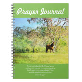 牧草地の祈りの言葉ジャーナル2-7の馬 ノートブック (正面)