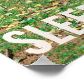 牧草地の秋に冬眠する鹿 ポスター (角)