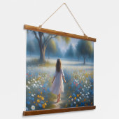 牧草地の秘密 – 春の囁き 吊り下げ型タペストリー (傾斜あり)