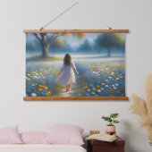 牧草地の秘密 – 春の囁き 吊り下げ型タペストリー (寝室)