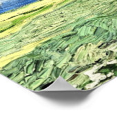 牧草地の絵を描風景 ポスター (角)