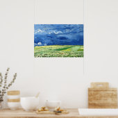 牧草地の絵を描風景 ポスター (キッチン)