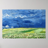 牧草地の絵を描風景 ポスター (正面)
