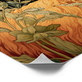 牧草地の絵画ヤギ ポスター (角)