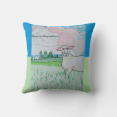 牧草地の羊 クッション (裏面)