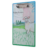 牧草地の羊 クリップボード (左)