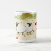 牧草地の羊 コーヒーマグカップ (中央)