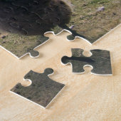 牧草地の羊 ジグソーパズル (側面)