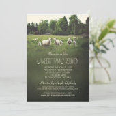 牧草地の羊|ファミリ懇親会 招待状 (スタンド正面)