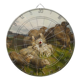 牧草地の羊(フリードリ威厳があるヒ・シェンク) ダーツボード