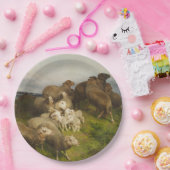 牧草地の羊(フリードリ威厳があるヒ・シェンク) ペーパープレート (パーティー)