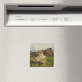 牧草地の羊(フリードリ威厳があるヒ・シェンク) マグネット (インサイチュ (食洗機))