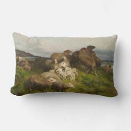 牧草地の羊(フリードリ威厳があるヒ・シェンク) ランバークッション