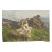 牧草地の羊(フリードリ威厳があるヒ・シェンク) 枕カバー (正面右)