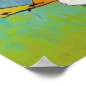 牧草地の羊 ポスター (角)