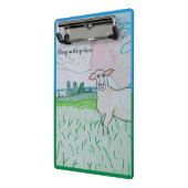 牧草地の羊 ミニクリップボード (アングル2)