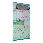 牧草地の羊 ミニクリップボード (アングル)