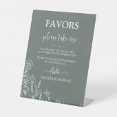 牧草地の花が好結婚き 台座サイン (正面)