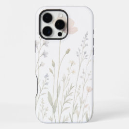 牧草地の花のスマホケース 植物画風 iPhone 16 PRO MAXケース