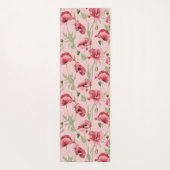 牧草地の花プリントカントリーハウスバスタオルセット ヨガマット (裏面)