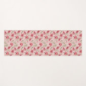 牧草地の花プリントカントリーハウスバスタオルセット ヨガマット (正面(横))