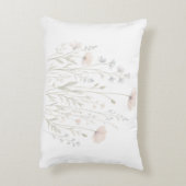 牧草地の花柄ピロー 植物をモチーフにしたインテリア アクセントクッション (裏面(縦))