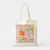 牧草地の花開き トートバッグ (裏面)