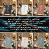 牧草地の花"バー"結婚の 台座サイン