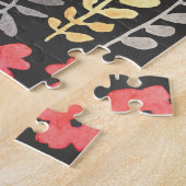 牧草地の花:水彩フローラシームレス ジグソーパズル (側面)