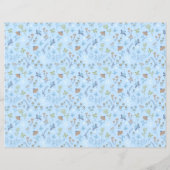 牧草地の花（青） (裏面)