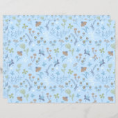 牧草地の花（青） (正面/裏面)