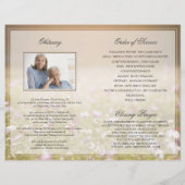 牧草地の葬儀プログラム |愛するメモリ内 チラシ (裏面)