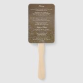 牧草地の葬儀プログラム |愛するメモリ内 ハンドファン (裏面)