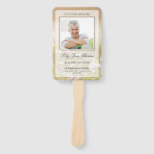 牧草地の葬儀プログラム |愛するメモリ内 ハンドファン (正面)