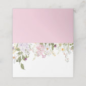 牧草地の野結婚草花 プレイスカード (外部開封)