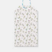 牧草地の野草が聖餐式を渡る ギフトタグ (裏面)