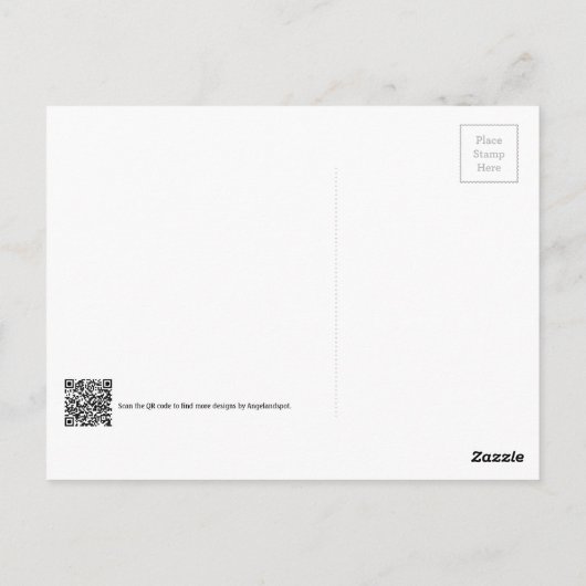 牧草地の馬デジタル絵画ズ ポストカード (裏面)