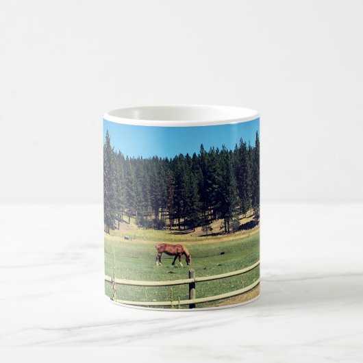 牧草地の馬 コーヒーマグカップ (中央)