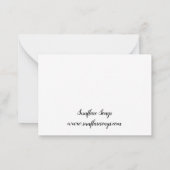 牧草地の馬 ノートカード (裏面)