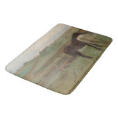 牧草地の馬、油絵、エドガー・デガ バスマット (アングル)