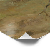 牧草地の馬、油絵、エドガー・デガ ポスター (コーナー)