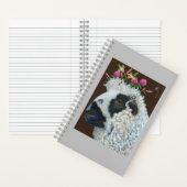 牧草地エレメントと羊の帽子のノート ノートブック (内側)