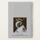 牧草地エレメントと羊の帽子のノート ノートブック (裏面)