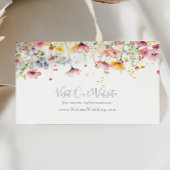 牧草地カラフル山花結婚のウェブサイト エンクロージャーカード