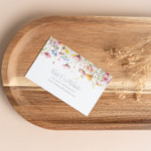 牧草地カラフル山花結婚のウェブサイト エンクロージャーカード