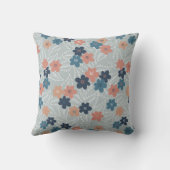 牧草地カラフル春の花 クッション (裏面)